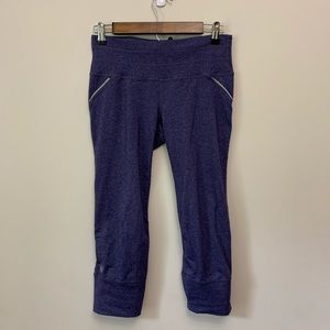 Athleta Relay Capri Pant Purple Cropped Athletic Leggings Size Small